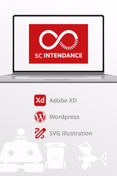 ScIntendance Wordpress theme — Interactive prototype on Figma.com